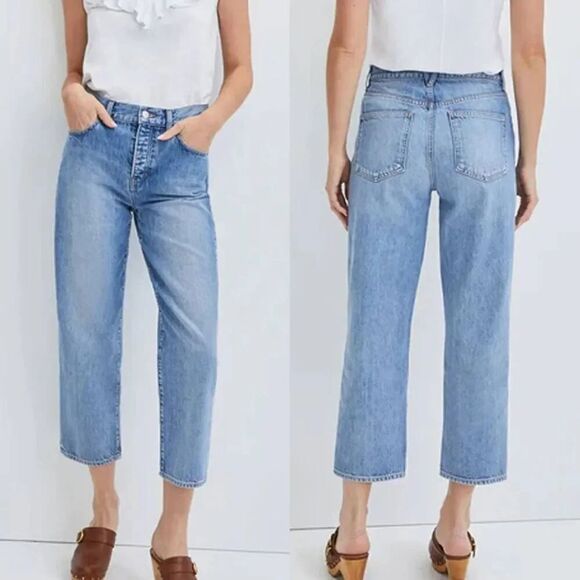 Veronica Beard Blake Straight Crop Jean in Tulum 27 NWT $278 - Picture 1 of 7